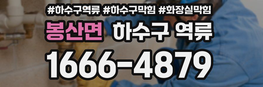 봉산면 하수구 역류