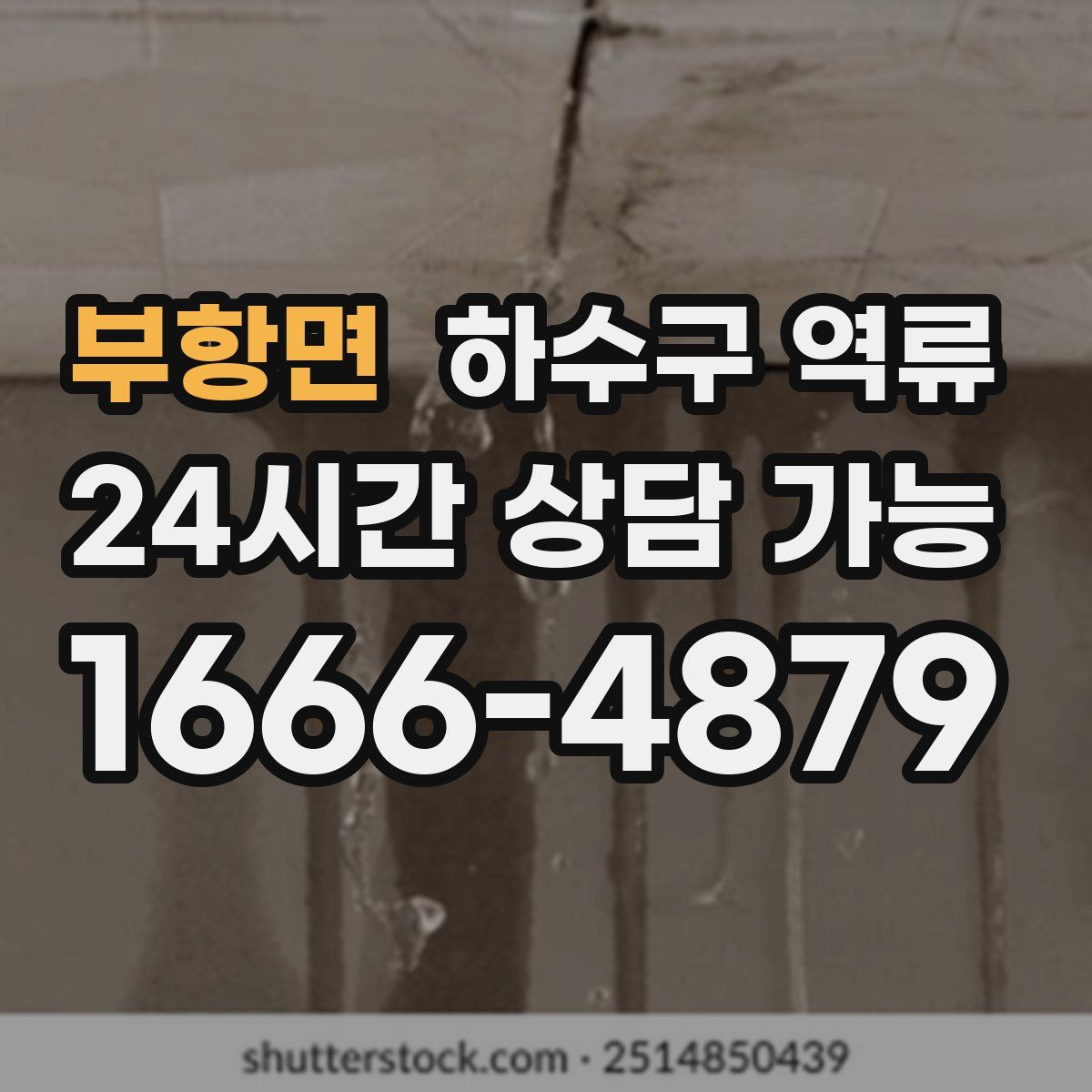 부항면 하수구 역류