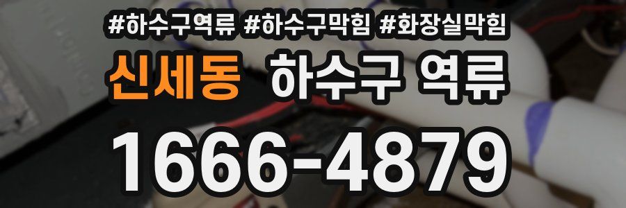 신세동 하수구 역류