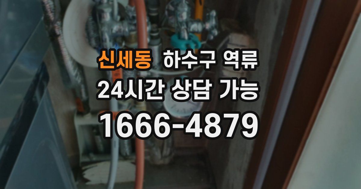 신세동 하수구 역류