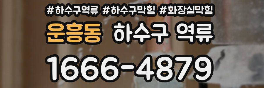 운흥동 하수구 역류