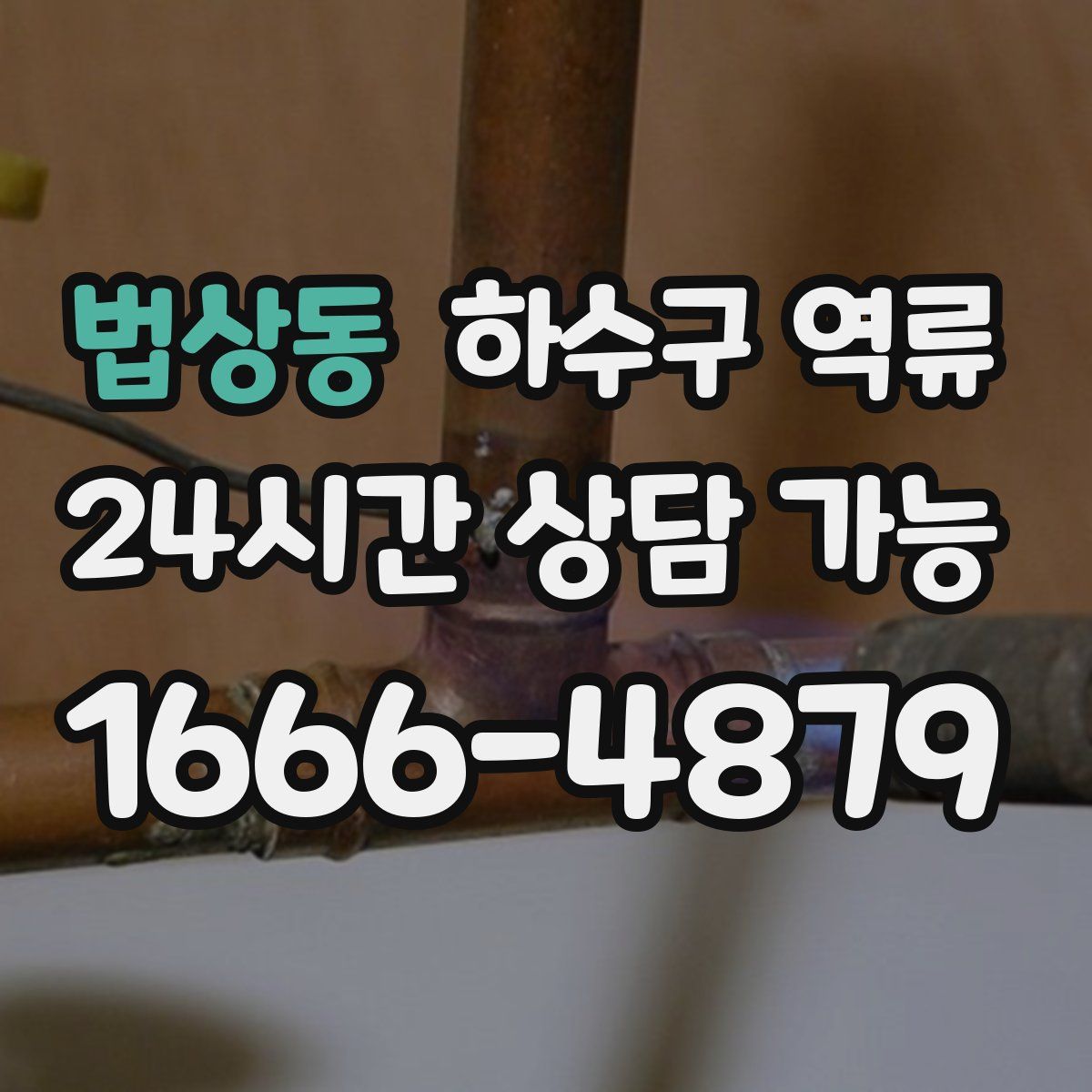 법상동 하수구 역류