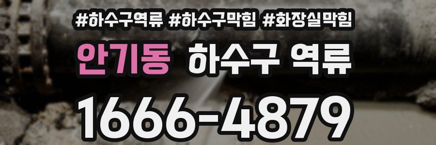 안기동 하수구 역류