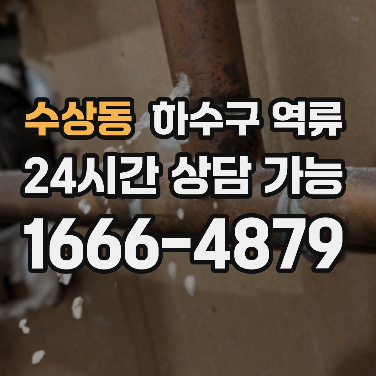 수상동 하수구 역류