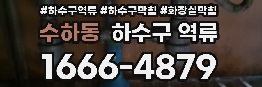 수하동 하수구 역류