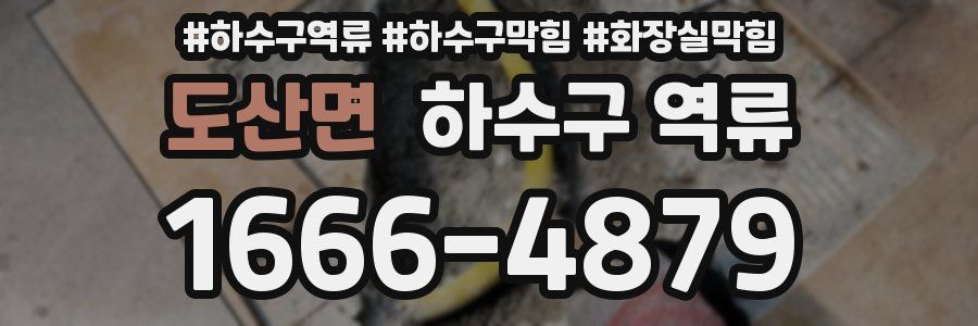 도산면 하수구 역류
