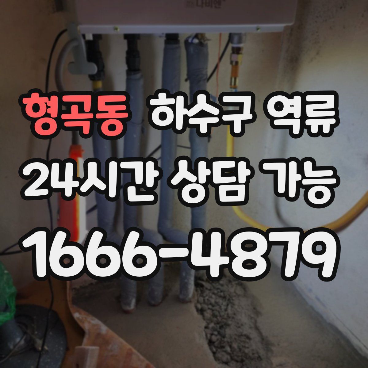 형곡동 하수구 역류