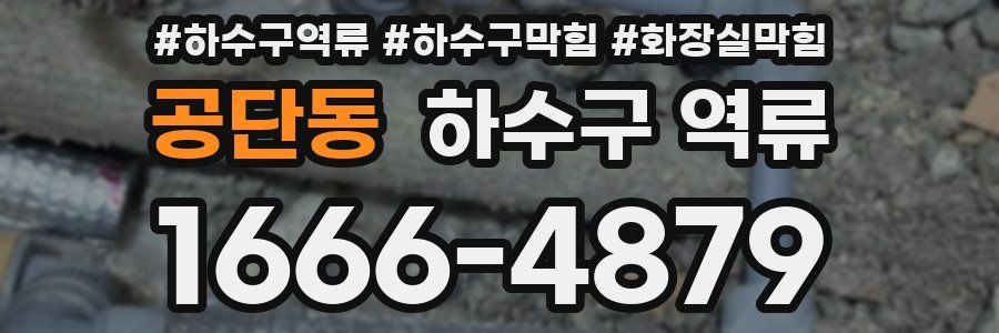 공단동 하수구 역류