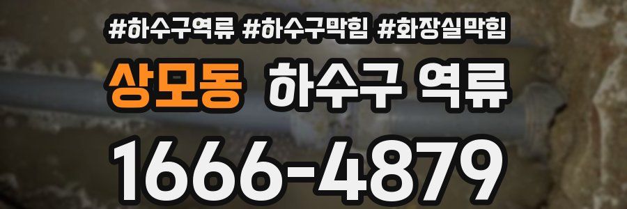 상모동 하수구 역류