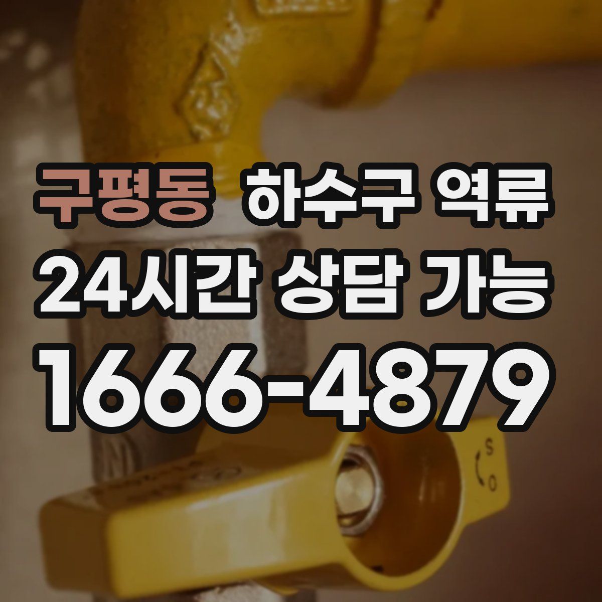 구평동 하수구 역류