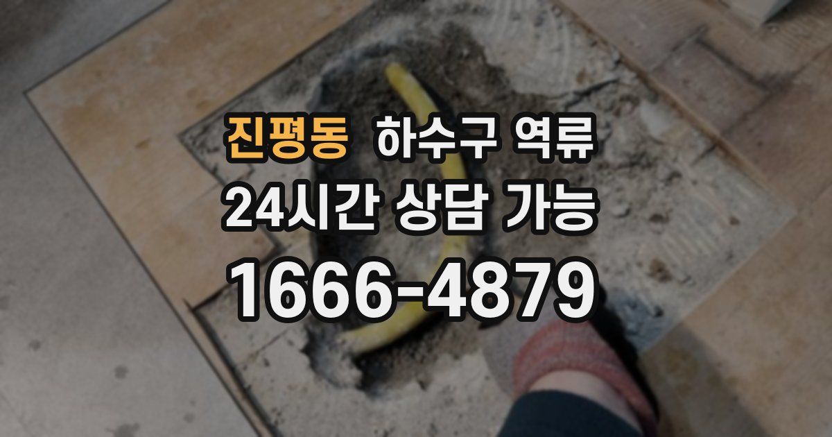 진평동 하수구 역류