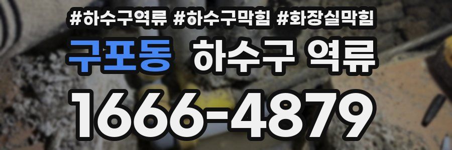 구포동 하수구 역류