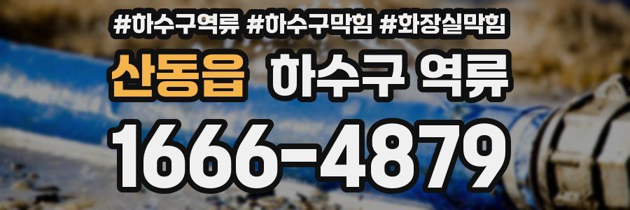 산동읍 하수구 역류
