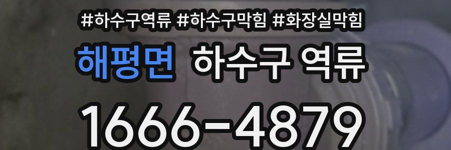 해평면 하수구 역류