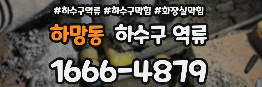 하망동 하수구 역류