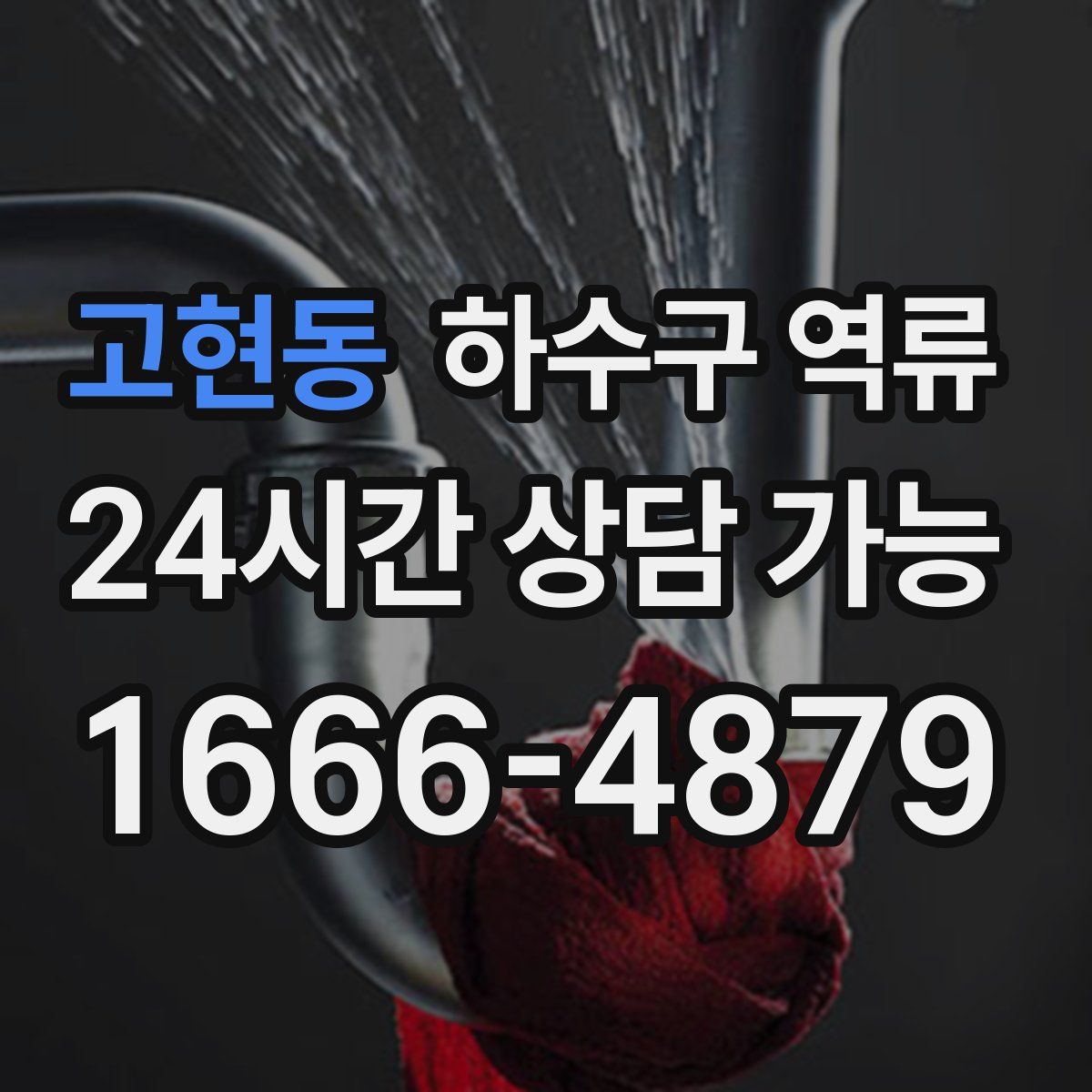 고현동 하수구 역류