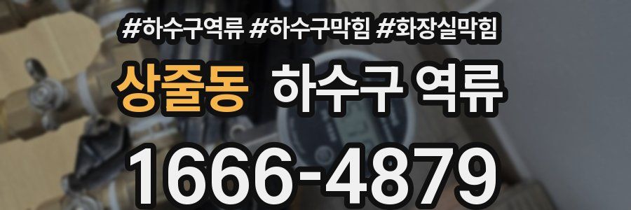 상줄동 하수구 역류
