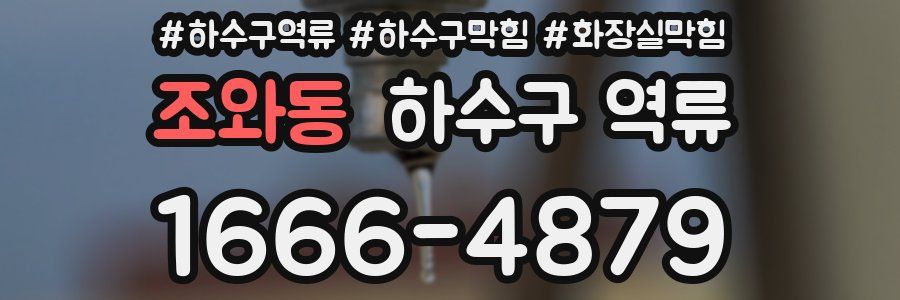 조와동 하수구 역류