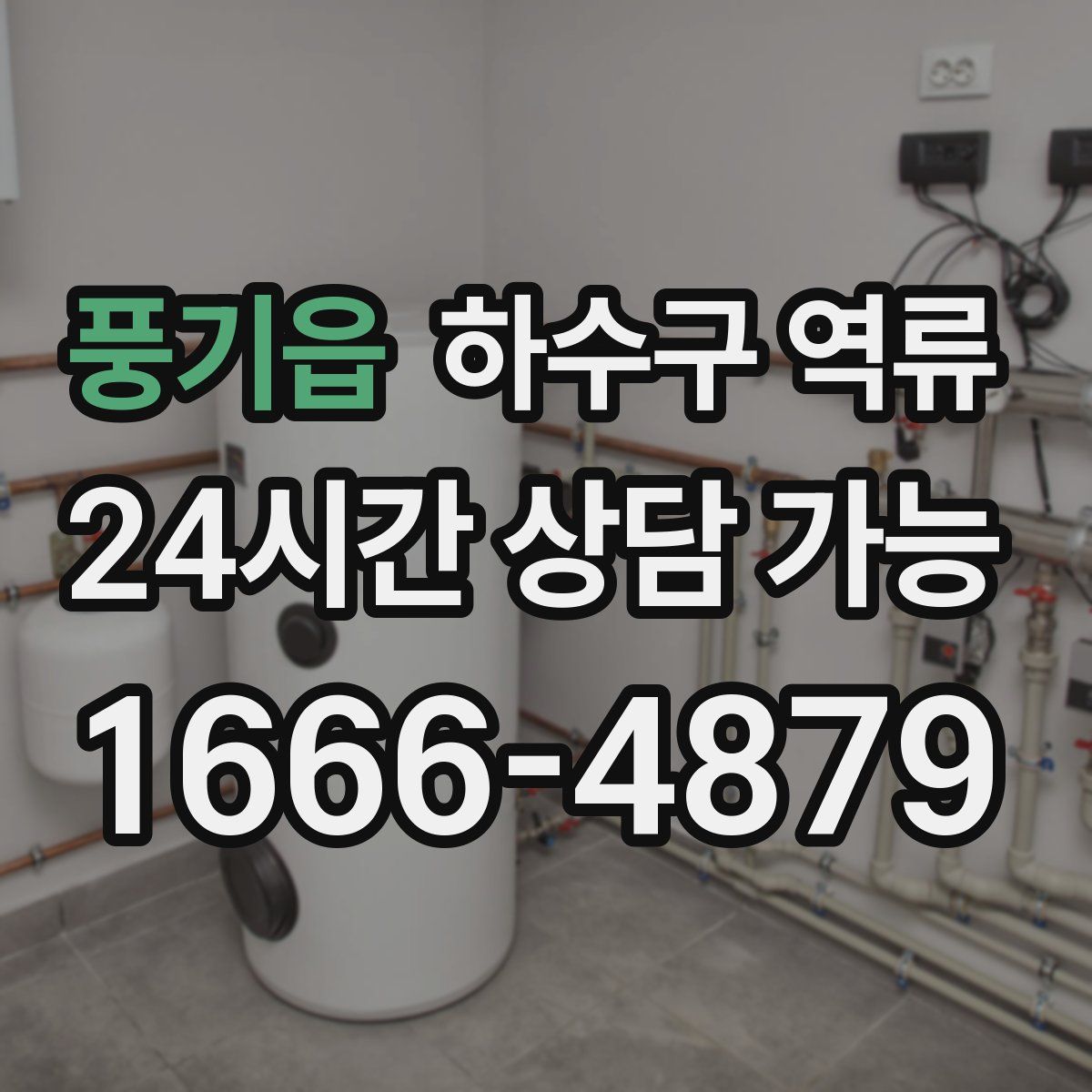 풍기읍 하수구 역류