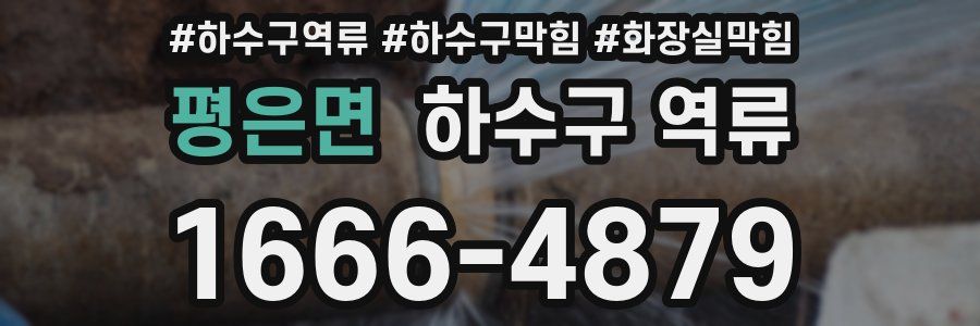 평은면 하수구 역류