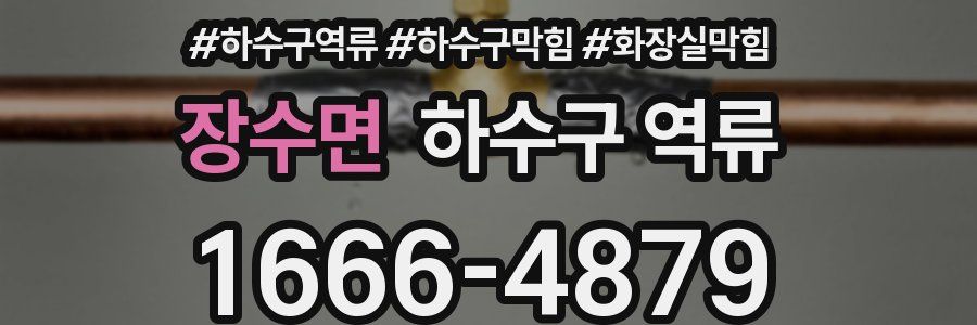 장수면 하수구 역류