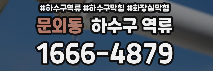 문외동 하수구 역류
