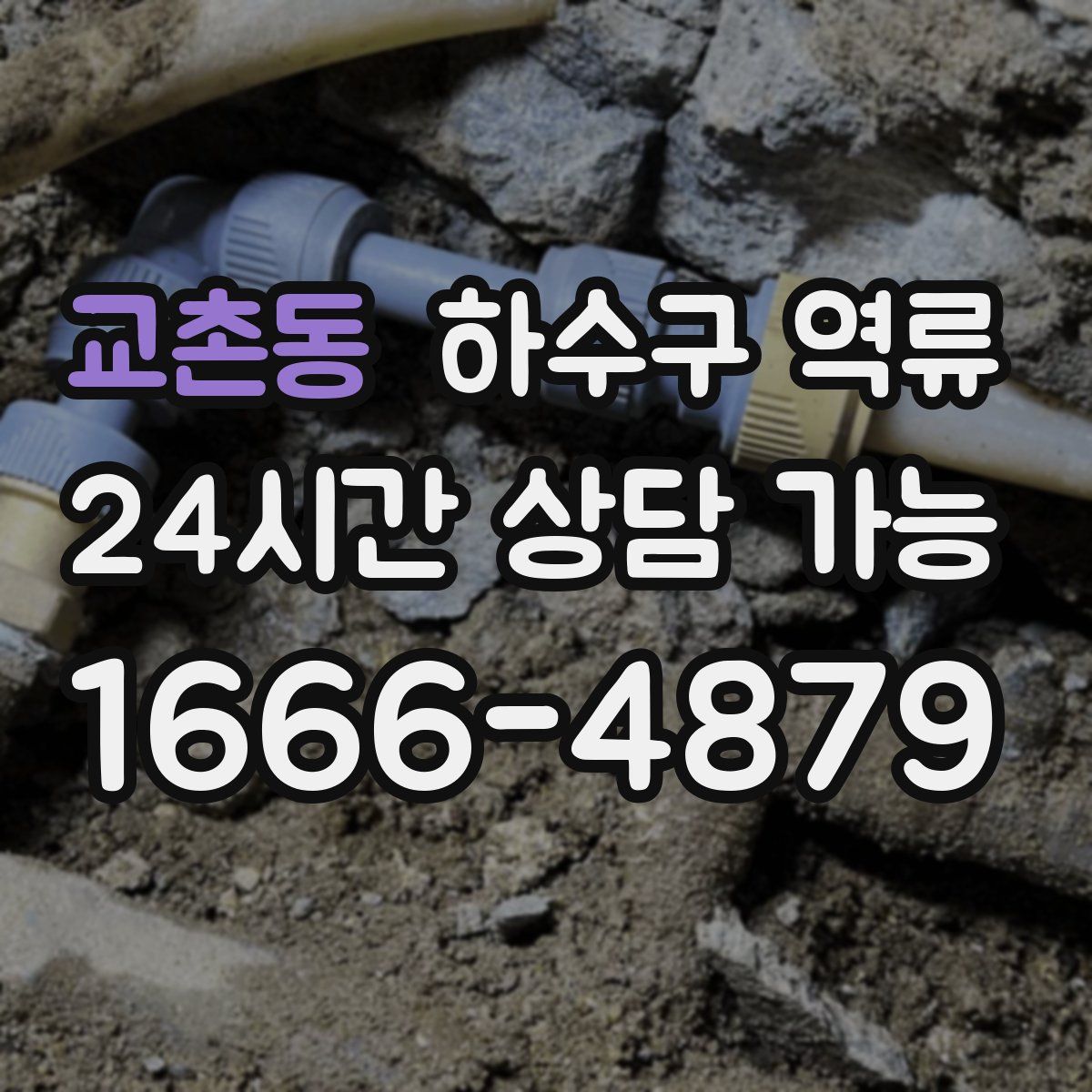 교촌동 하수구 역류