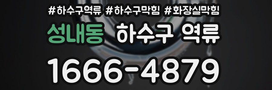 성내동 하수구 역류