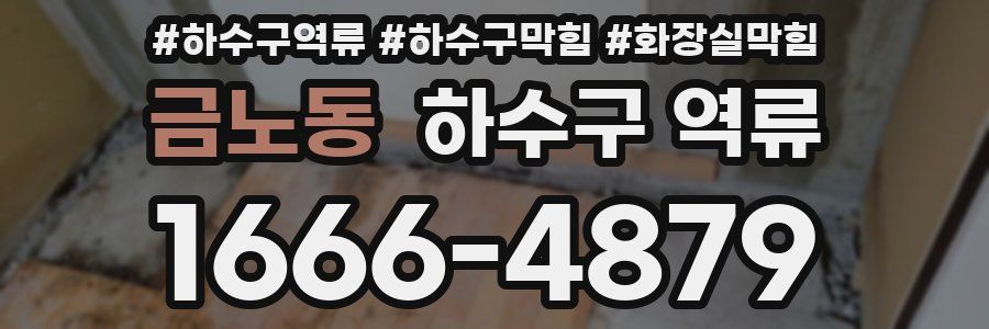 금노동 하수구 역류