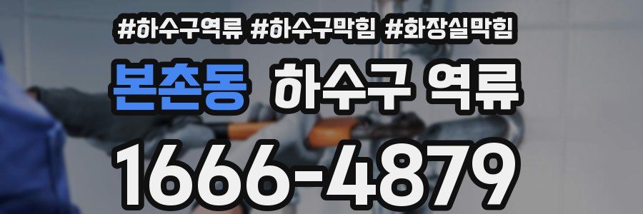 본촌동 하수구 역류