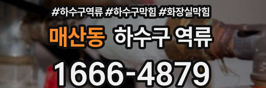 매산동 하수구 역류