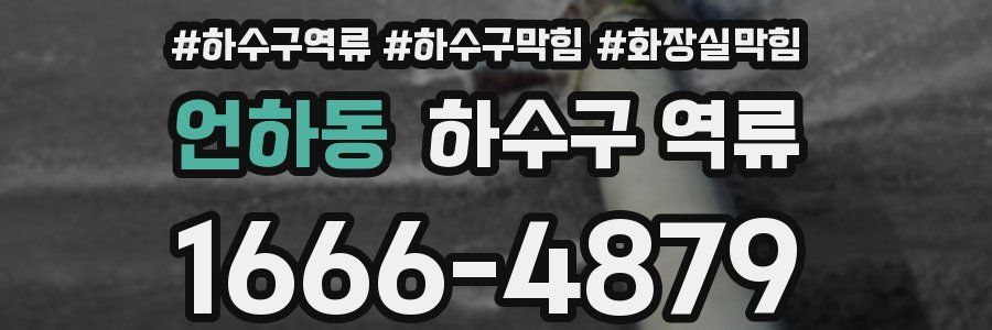 언하동 하수구 역류