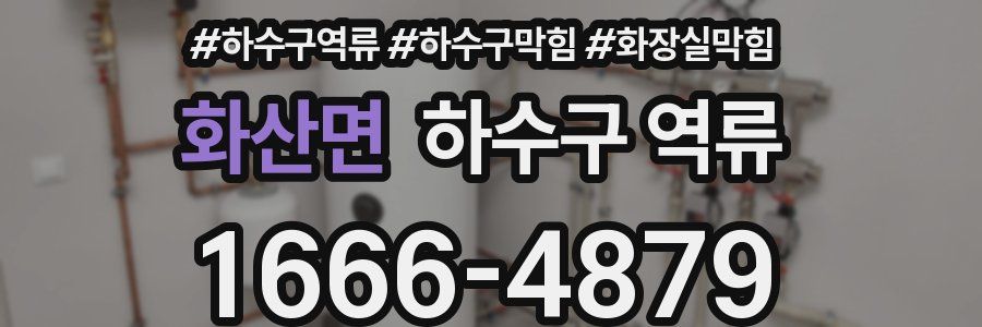 화산면 하수구 역류