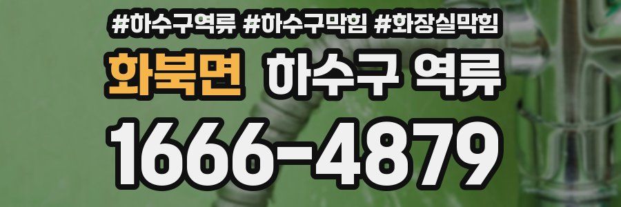 화북면 하수구 역류