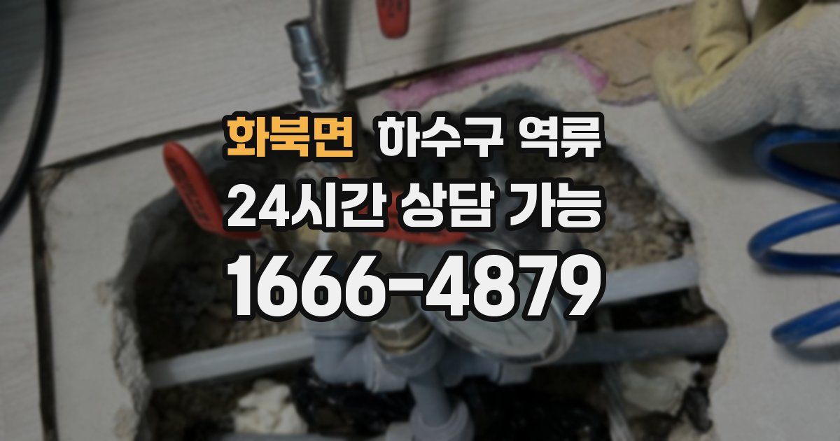 화북면 하수구 역류
