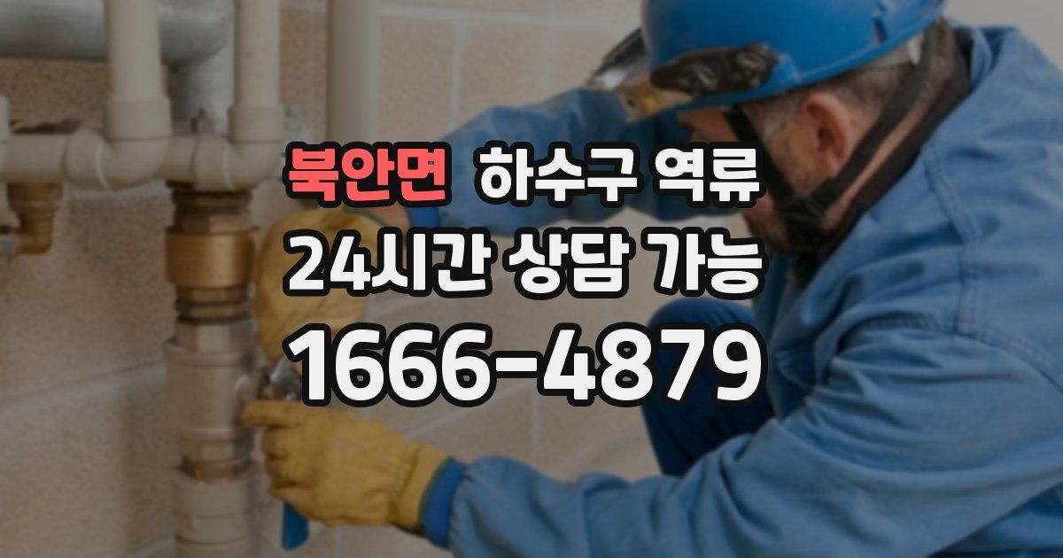 북안면 하수구 역류