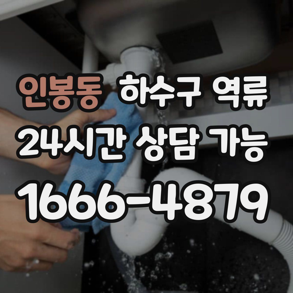 인봉동 하수구 역류