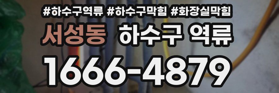 서성동 하수구 역류