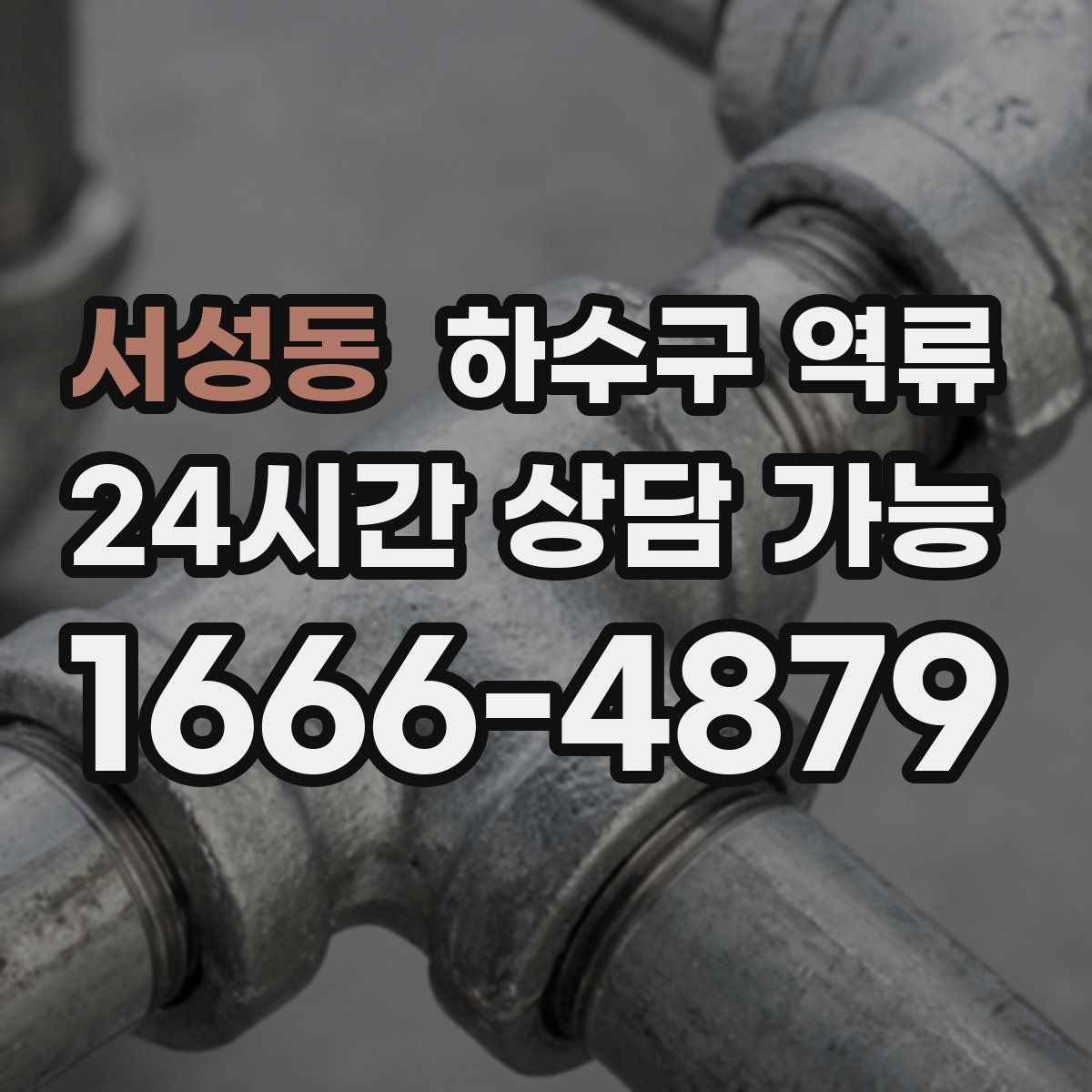 서성동 하수구 역류