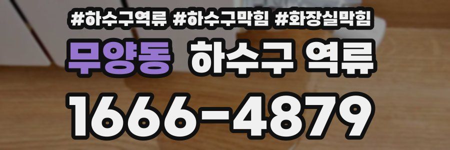 무양동 하수구 역류