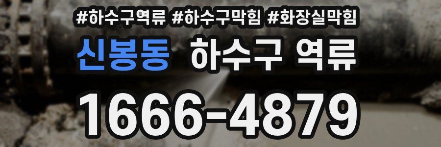신봉동 하수구 역류