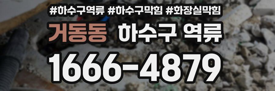 거동동 하수구 역류