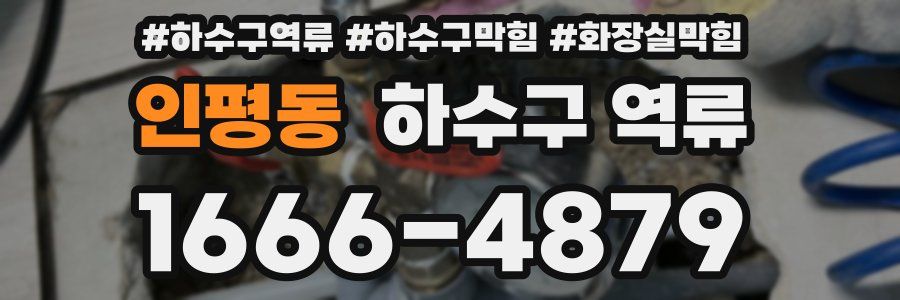 인평동 하수구 역류