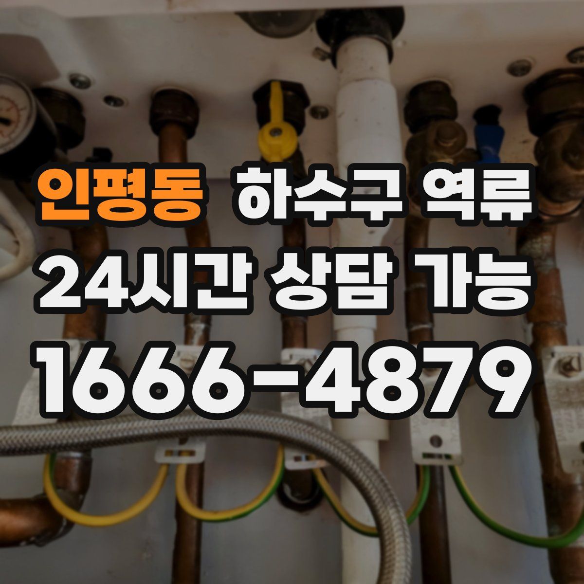 인평동 하수구 역류