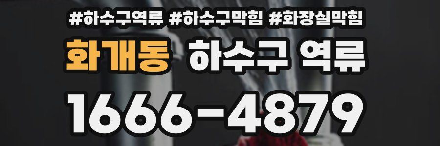 화개동 하수구 역류