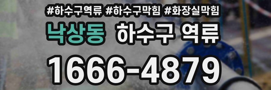 낙상동 하수구 역류