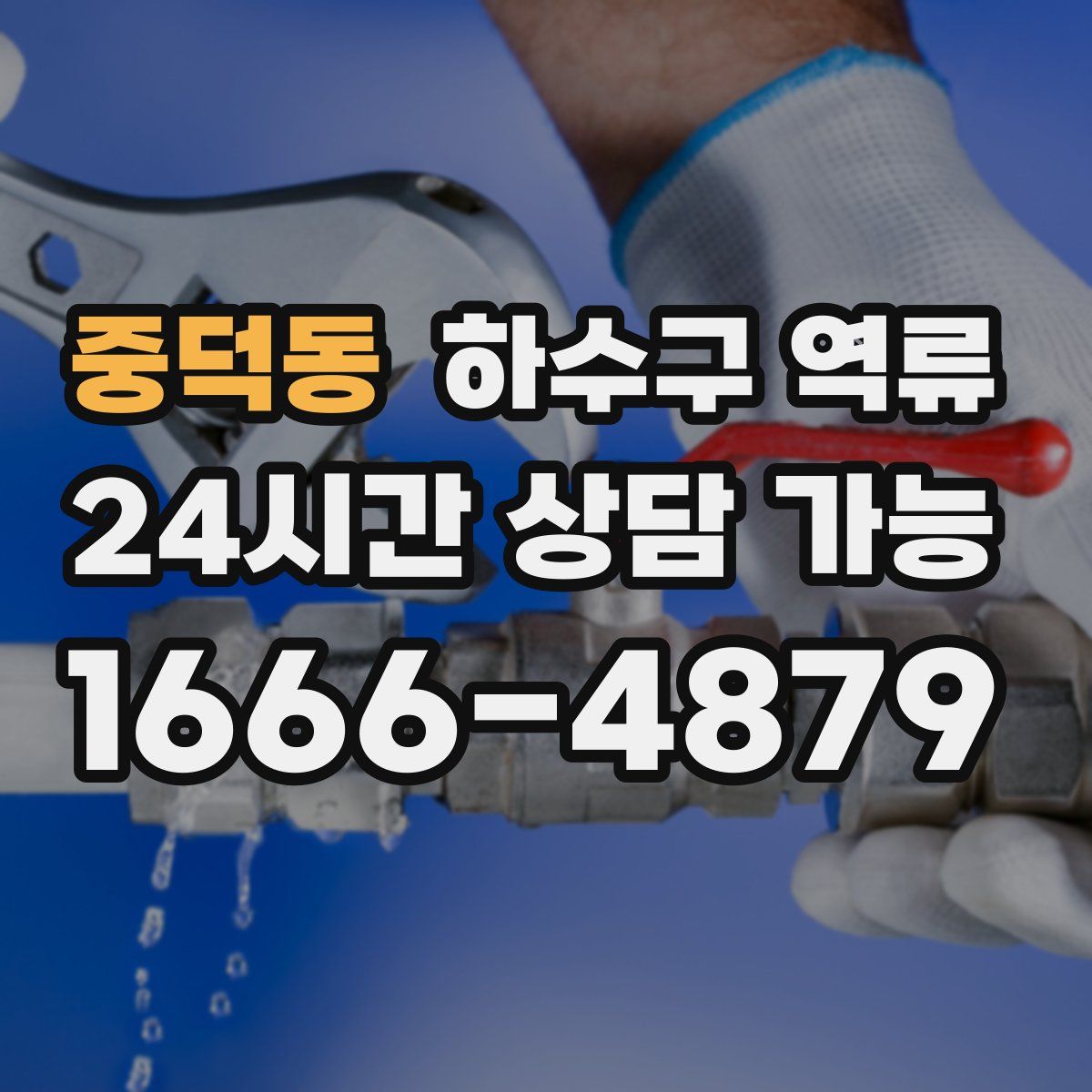중덕동 하수구 역류
