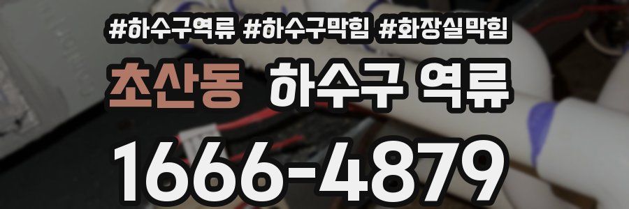 초산동 하수구 역류