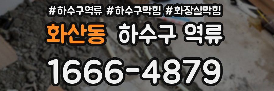 화산동 하수구 역류