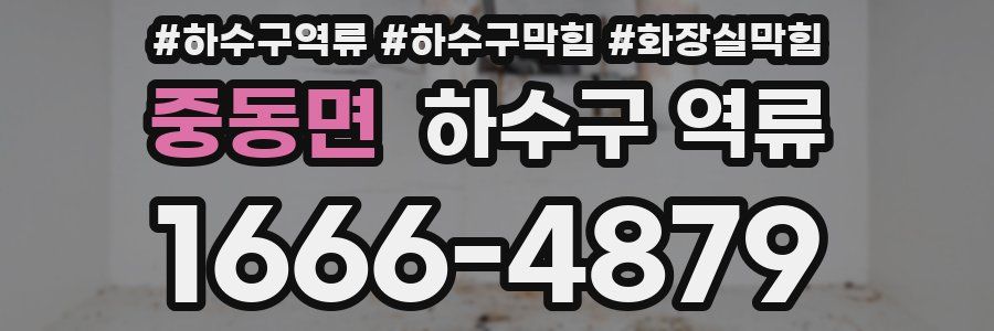 중동면 하수구 역류